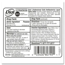 Dial Professional 16 oz Antibacterial Liquid Hand Soap - Gold