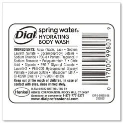 Dial Professional 15 oz. Body Wash Refill for Versa Dispenser - Spring Water Scent (6/Carton)