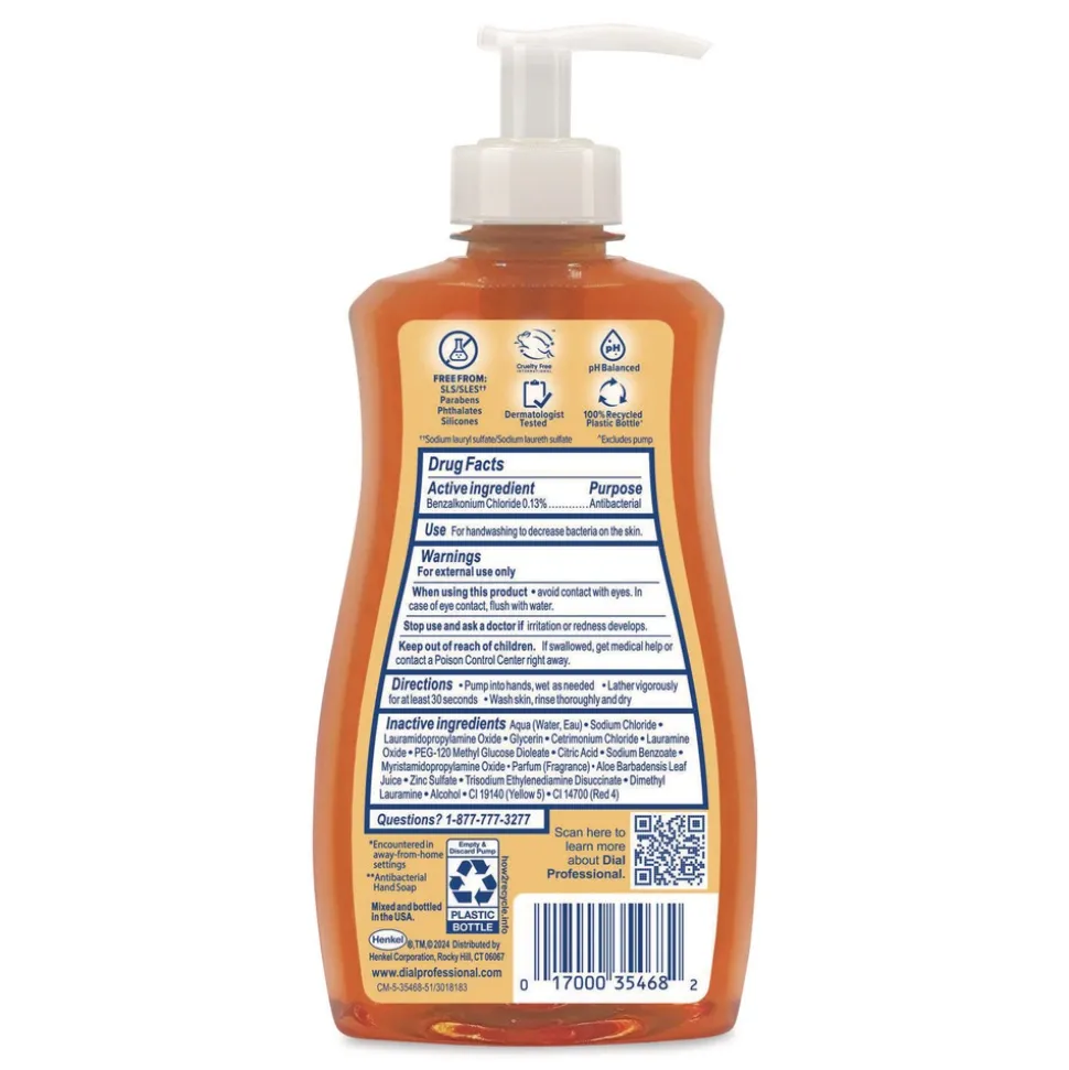 Dial Professional 11 oz. Pump Bottle Antibacterial Defense Gold Hand Soap Plus Aloe - Original (12/Carton)