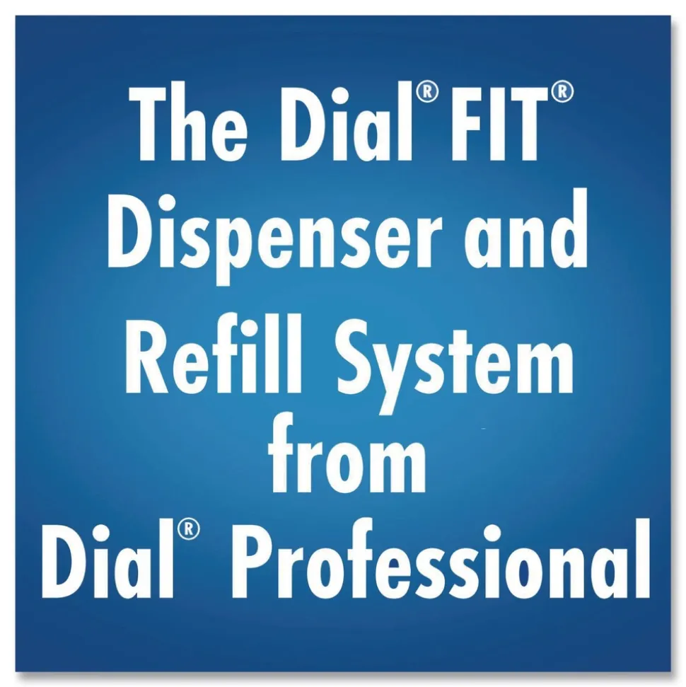 Dial Professional FIT 4 in. x 5.13 in. x 10.5 in. 1.2 Liter Universal Manual Dispenser - Gray (3/Carton)