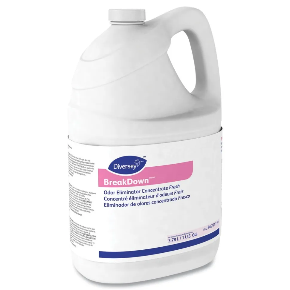 Diversey Care 1 Gallon Bottle Liquid Odor Eliminator - Cherry Almond Scent (4/Carton)