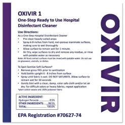 Diversey Care 2.5 L Bottle Oxivir Three 64 - Surfectant Scent (2/Carton)