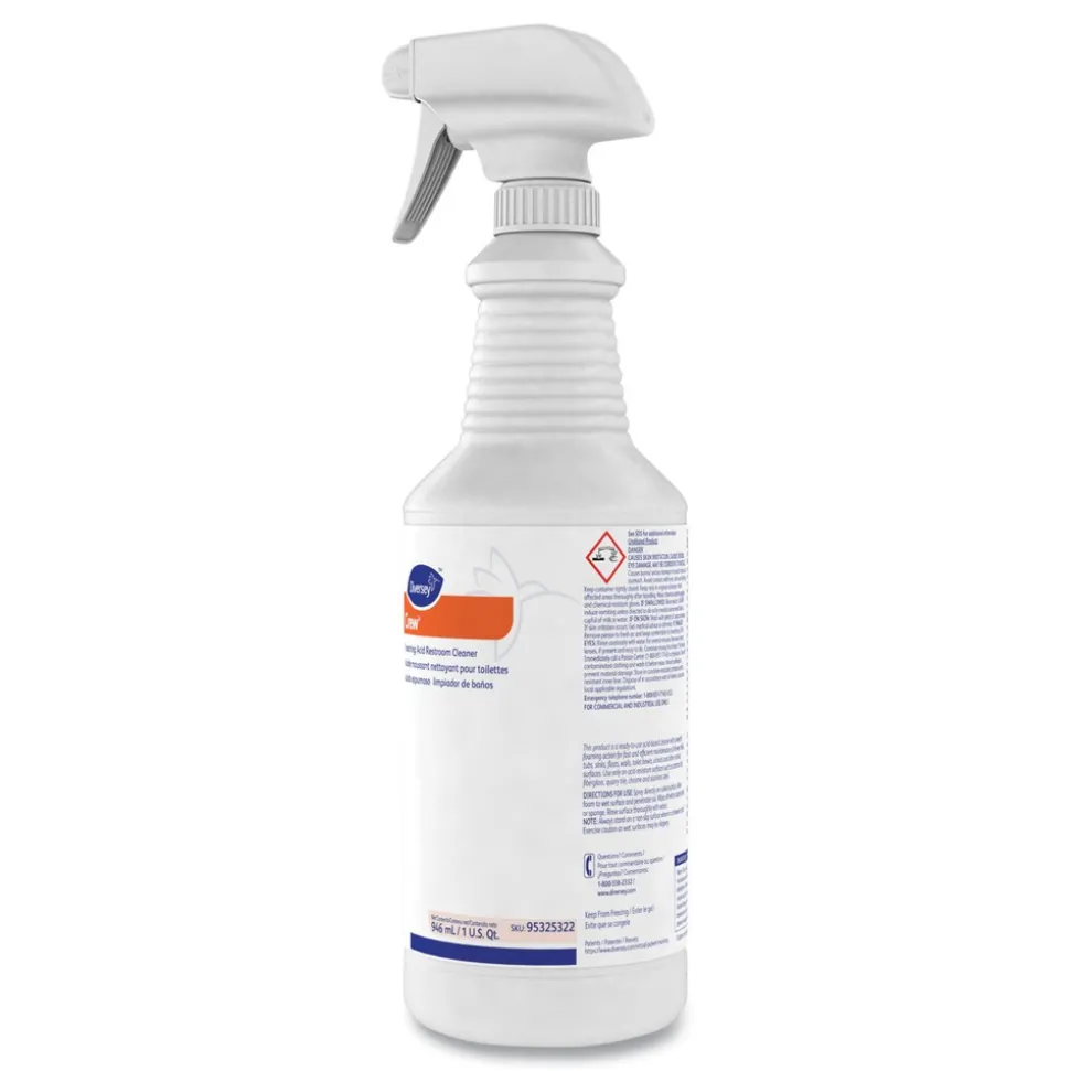 Diversey Care 32 oz. Spray Bottle Fresh Scent Foaming Acid Restroom Cleaner (12/Carton)