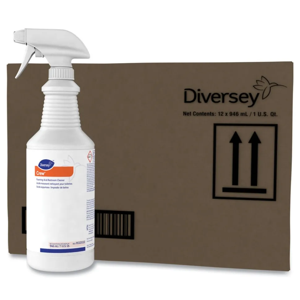 Diversey Care 32 oz. Spray Bottle Fresh Scent Foaming Acid Restroom Cleaner (12/Carton)