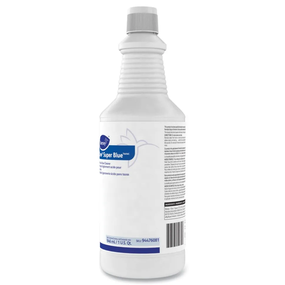 Diversey Care Crew Super Blue Citrus Scent 32 oz. Squeeze Bottle Mild Acid Bowl Cleaner (12/Carton)