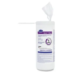 Diversey Care Oxivir 7 in. x 8 in. 1-Ply 1 Wipes (60/Canister, 12 Canisters/Carton)