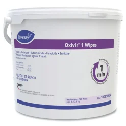 Diversey Care Oxivir 11 in. x 12 in. 1-Ply 1 Wipes (160/Canister, 4 Canisters/Carton)