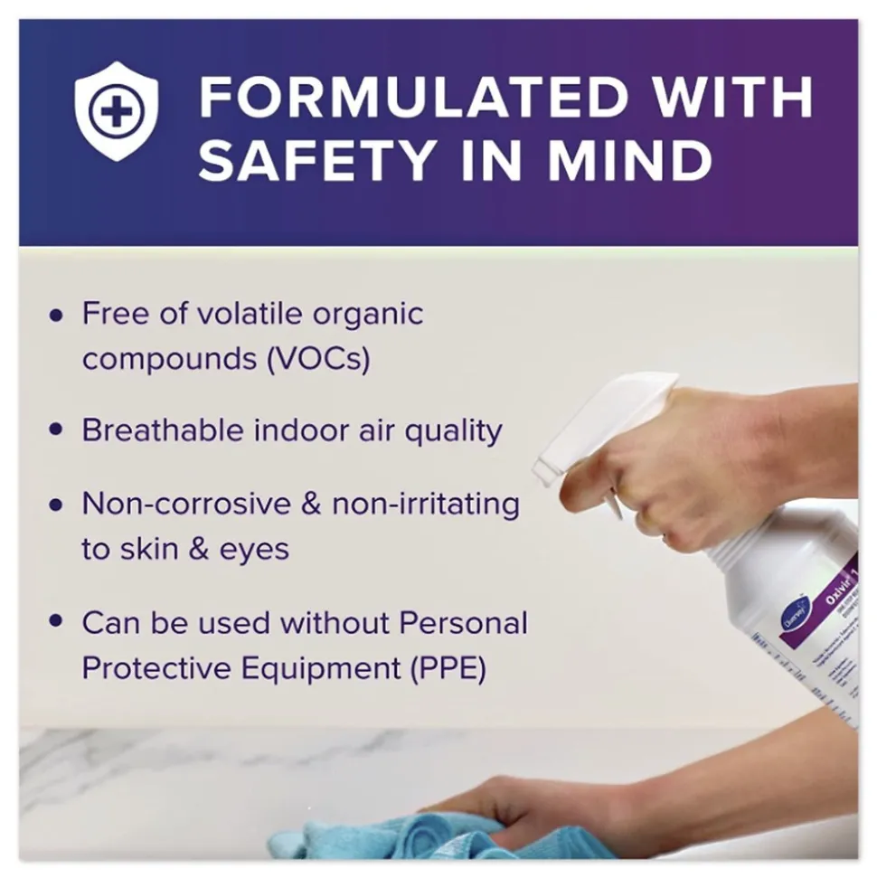 Diversey Care Oxivir 11 in. x 12 in. 1-Ply 1 Wipes (160/Canister, 4 Canisters/Carton)