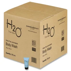Diversified Hospitality Solutions H2O Therapy 0.85 oz Single-Use Body Wash - White Tea and Lemongrass (300/Carton)
