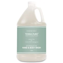 Diversified Hospitality Solutions Terra Pure 1 Gallon Body Wash - Green Tea Lemongrass (4/Carton)