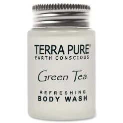 Diversified Hospitality Solutions Terra Pure 1 oz Body Wash - Green Tea Lemongrass (300/Carton)
