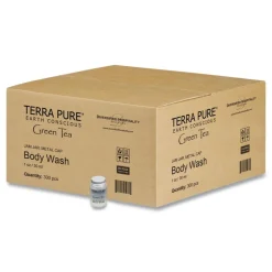 Diversified Hospitality Solutions Terra Pure 1 oz Shampoo - Green Tea Lemongrass (300/Carton)
