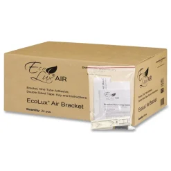 Diversified Hospitality Solutions EcoLux 1.19 in. x 0.44 in. x 5.69 in. Single Air Dispenser Bracket - White (24/Carton)