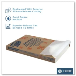 Dixie 24.38 in. x 16.38 in. Greaseproof Liftoff Pan Liner (1000/Carton)