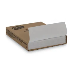 Dixie 12.2 in. x 16.38 in. Greaseproof Liftoff Pan Liners - White (1000/Carton)