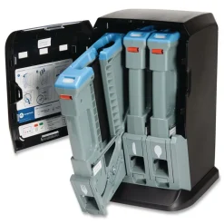 Dixie 13.15 x 31.03 x 17.5 Tri-Tower Mini Dispenser - Black/Gray