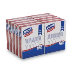 Dixie Heavyweight Plastic Cutlery Forks - White (1000/Carton)