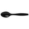 Dixie Individually Wrapped Heavyweight Teaspoons - Black (1000/Carton)