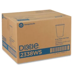 Dixie Pathways 8 oz. Paper Hot Cups (25/Bag, 20 Bags/Carton)