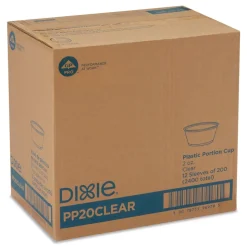 Dixie Plastic Souffle/Portion Cups 2 oz. - Clear (2400/Carton)