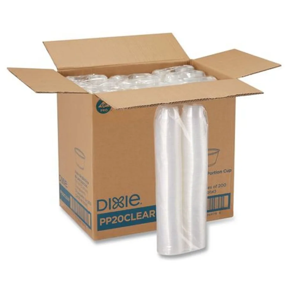 Dixie Plastic Souffle/Portion Cups 2 oz. - Clear (2400/Carton)