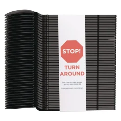 Dixie SmartStock Mediumweight Spork Plastic Tri-Tower Dispensing System Cutlery - Black (960/Carton)