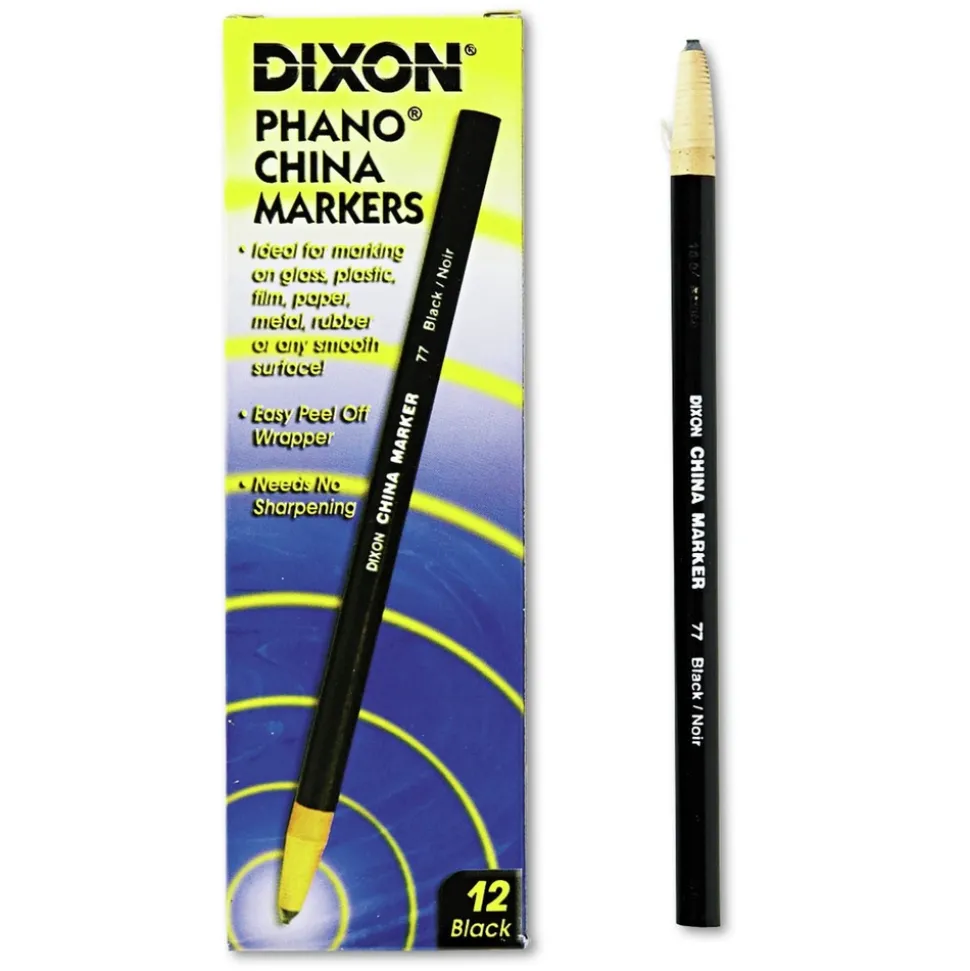 Dixon China Marker - Black (1-Dozen)