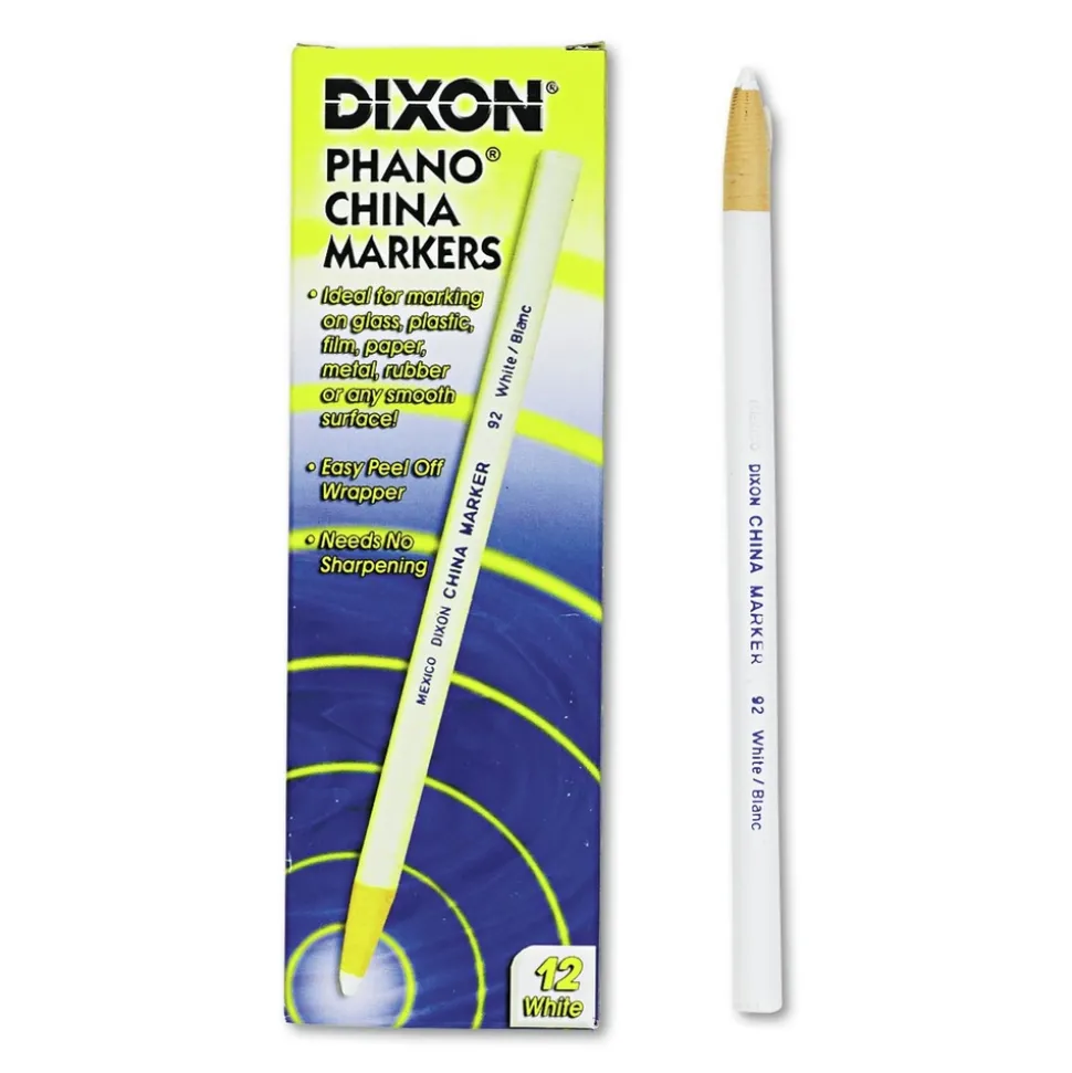 Dixon China Marker - White (1-Dozen)