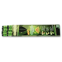 Dixon HB (No. 2) Tri-Conderoga Pencil with Microban Protection - Black Lead/Barrel (1-Dozen)