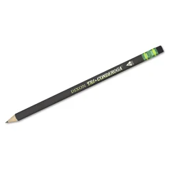 Dixon HB (No. 2) Tri-Conderoga Pencil with Microban Protection - Black Lead/Barrel (1-Dozen)