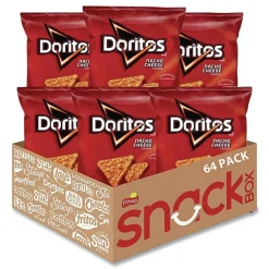Doritos 1.75 oz Tortilla Chips Bag - Nacho Cheese (64/Carton)