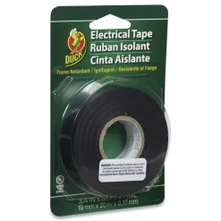Duck 0.75 in. x 66 ft. 1 in. Core Pro Electrical Tape - Black (1-Roll)