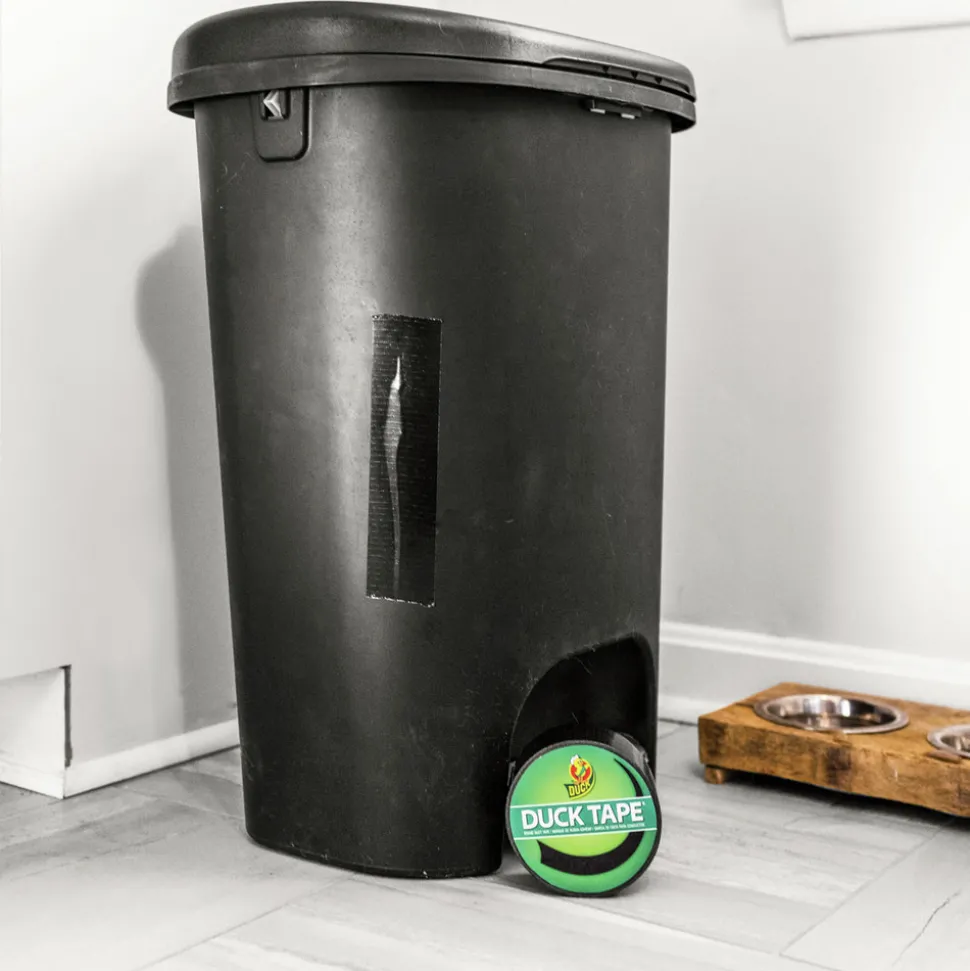 Duck 1.88 in. x 20 yards 3 in. Core Colored Duct Tape - Black (1-Roll)