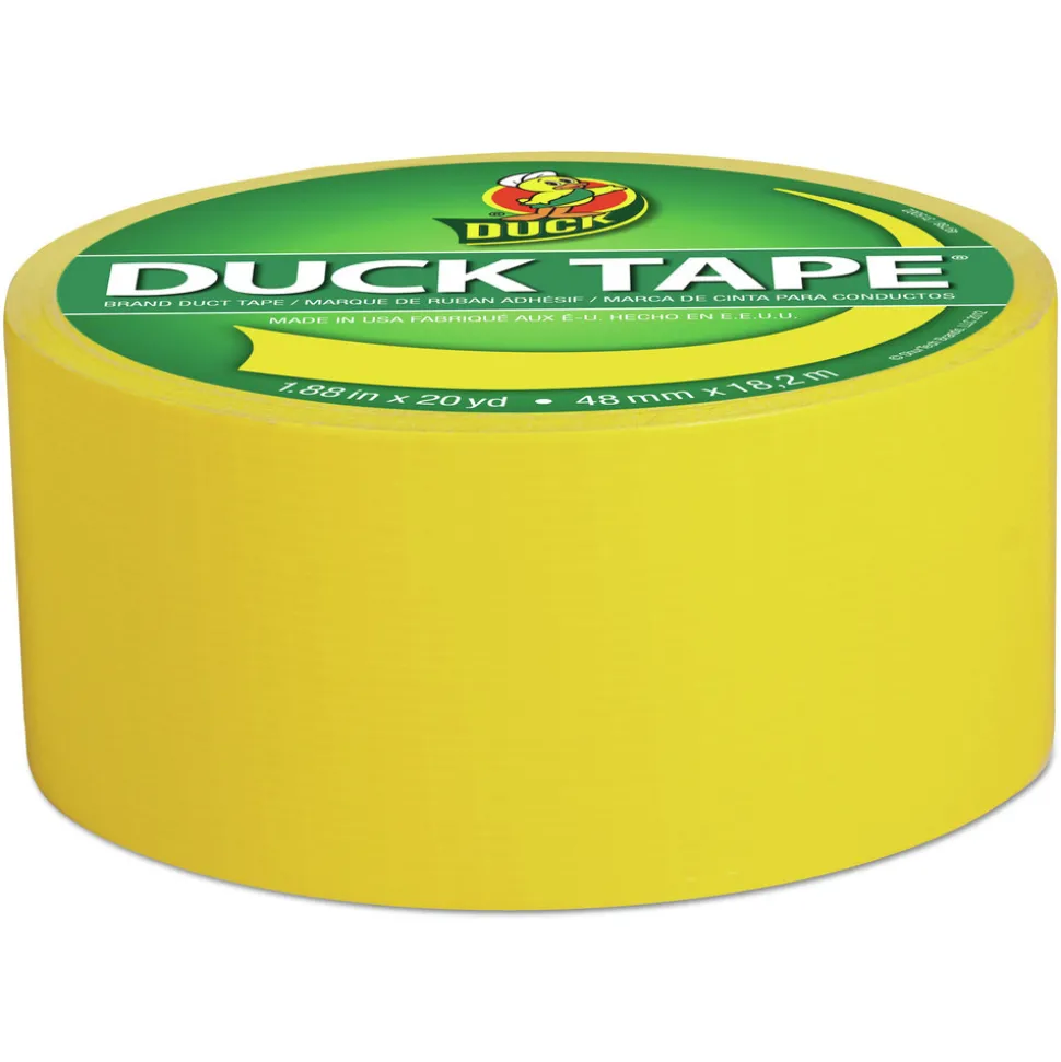 Duck 1.88 in. x 20 yards 3 in. Core Colored Duct Tape - Yellow (1-Roll)