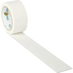 Duck 1.88 in. x 20 yards 3 in. Core Colored Duct Tape - White (1-Roll)
