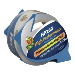 Duck HP260 1.88 in. x 60 yards 3 in. Core Packaging Tape with Dispenser - Clear (1-Roll)