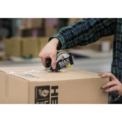 Duck MAX 1.88 in. x 54.6 yards 3 in. Core Packaging Tape with Dispenser - Crystal Clear