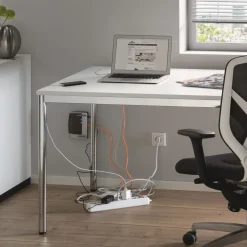 Durable CAVOLINE 16 in. x 6.1 in. x 5.5 in. Cable Management Box - Large, Charcoal