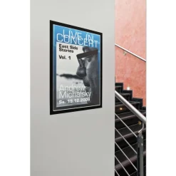Durable DURAFRAME 11 in. x 17 in. Sign Holder - Black Frame (2/Pack)