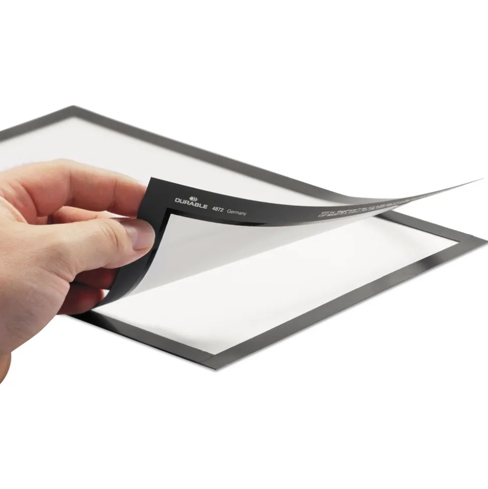 Durable DURAFRAME 5.5 x 8.5 Sign Holder - Black Frame (2/Pack)