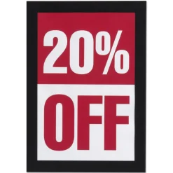 Durable DURAFRAME 5.5 x 8.5 Sign Holder - Black Frame (2/Pack)