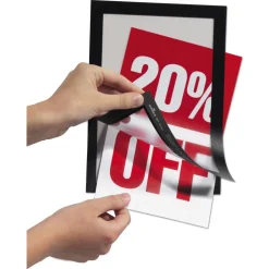 Durable DURAFRAME 5.5 x 8.5 Sign Holder - Black Frame (2/Pack)