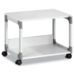 Durable System 48 23.6 in. x 18.7 in. x 17 in. 2 Shelves Metal Multi-Function Trolley - Gray