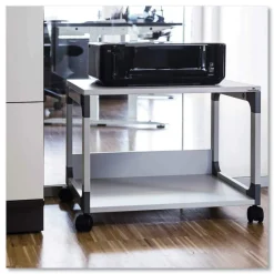 Durable System 48 23.6 in. x 18.7 in. x 17 in. 2 Shelves Metal Multi-Function Trolley - Gray