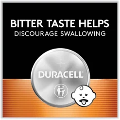 Duracell 2025 Lithium Coin Batteries With Bitterant (4/Pack)