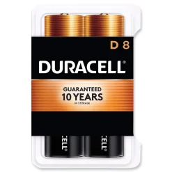 Duracell CopperTop Alkaline D Batteries (8/Pack)
