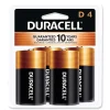 Duracell CopperTop Alkaline D Batteries (4/Pack)