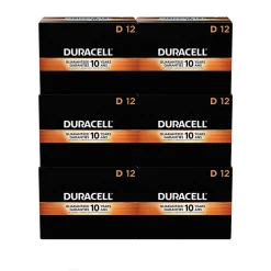 Duracell CopperTop Alkaline D Batteries (72/Carton)