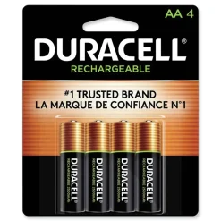 Duracell Rechargeable StayCharged NiMH AA Batteries (4/Pack)