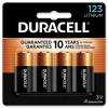 Duracell 3V 123 Specialty High-Power Lithium Batteries (4/Pack)